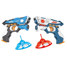 Load image into Gallery viewer, Infrared Laser Guns 2 Players Game Shot Tag Gun Play w/Fly Saucers
