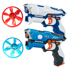 Load image into Gallery viewer, Infrared Laser Guns 2 Players Game Shot Tag Gun Play w/Fly Saucers
